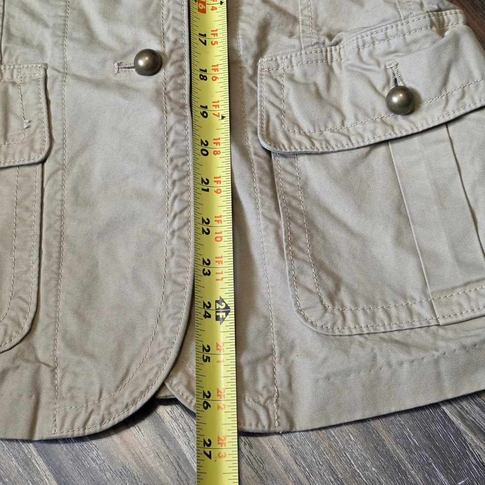 Banana Republic Heritage Safari Jacket Khaki Tan Cotton Field Blazer 417077-01 6 - Picture 3 of 10